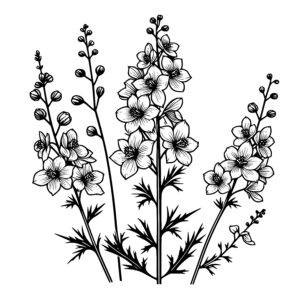 Delphinium Flowers