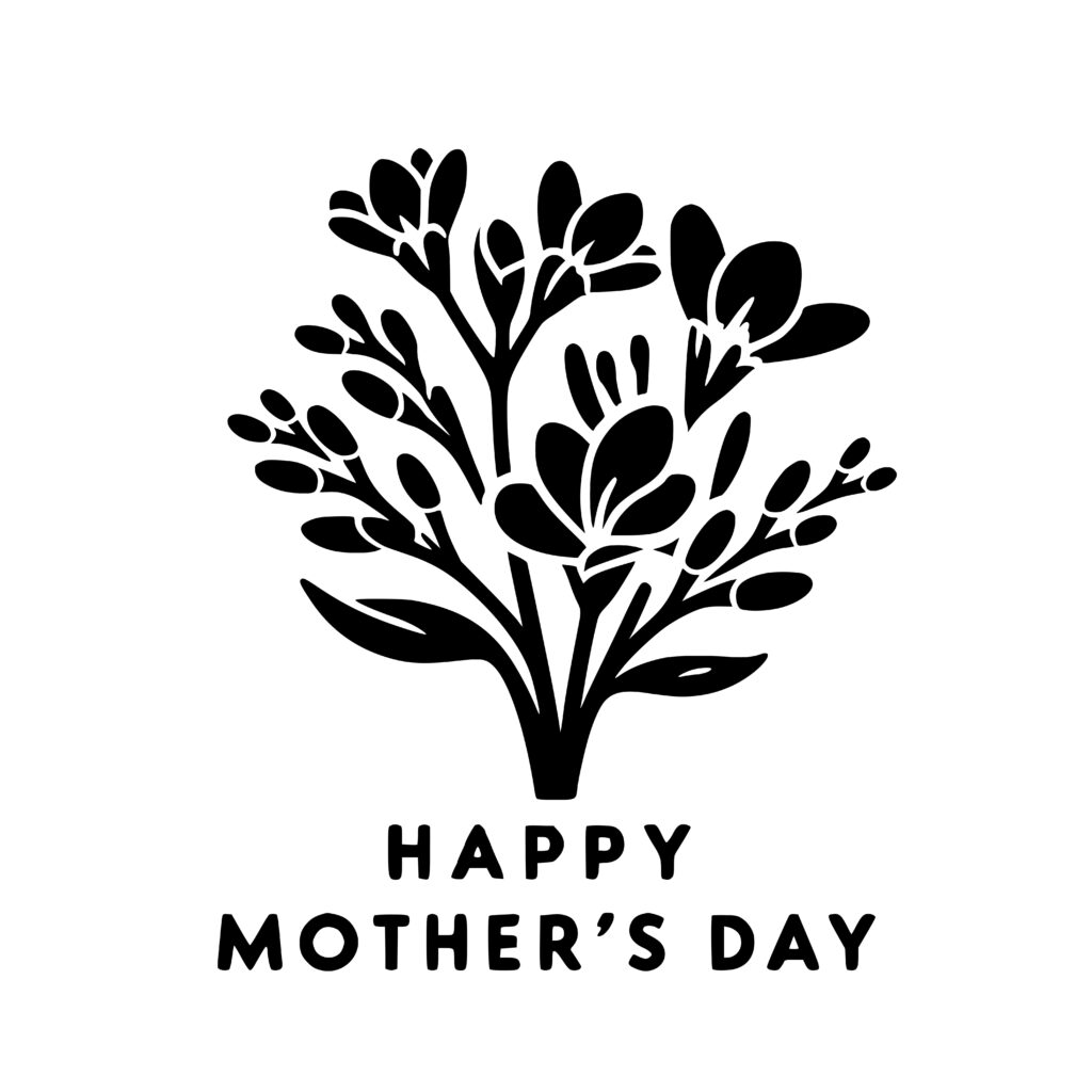 Mother's Day Flowers SVG - Compatible with Cricut & More