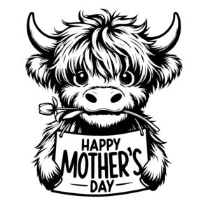 Highland Cow Mother’s Day Greeting