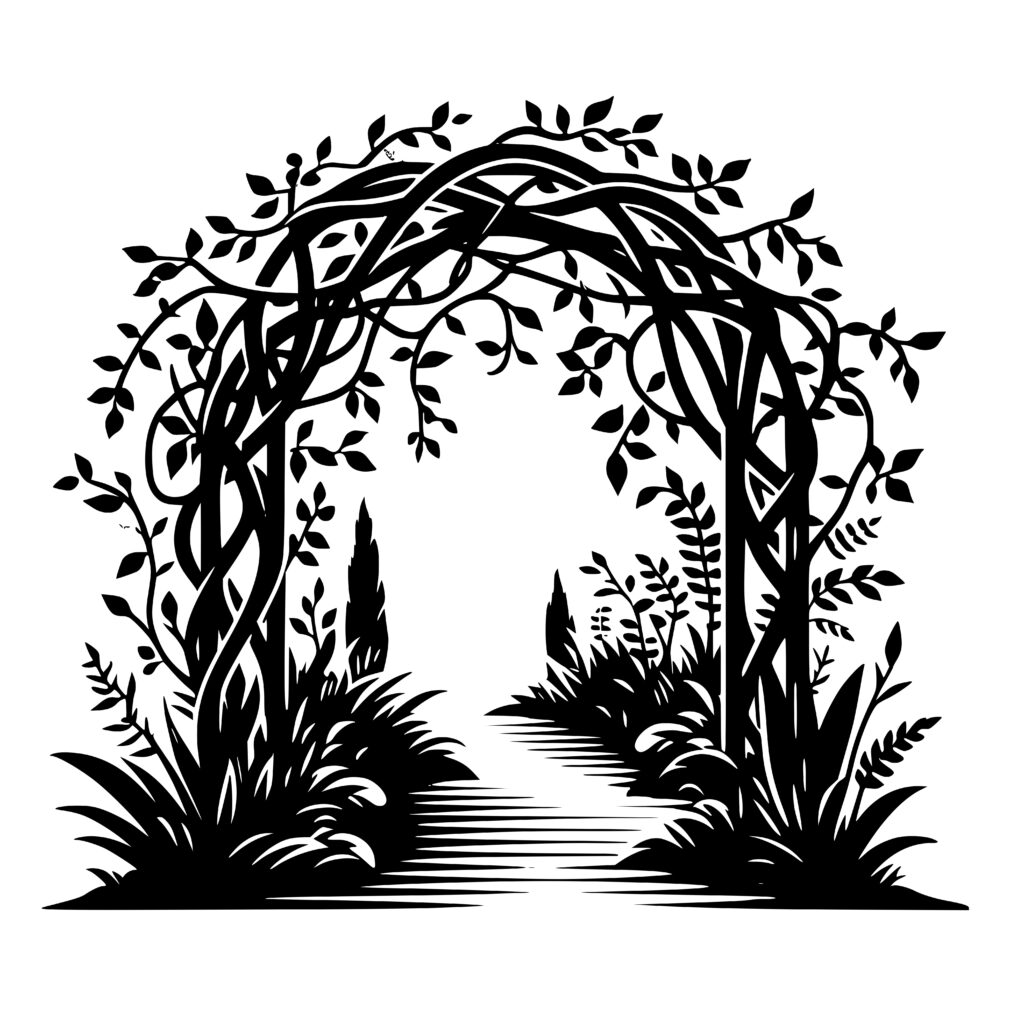 Magical Garden Archway Design for Cricut, Silhouette, and Laser Machines