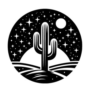 Starry Midnight Cactus