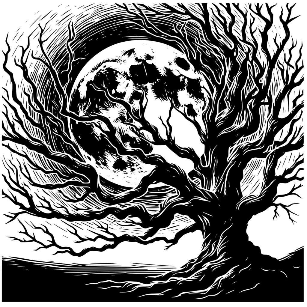 Moonshadow Gnarl Design for Cricut, Silhouette, Laser Machines