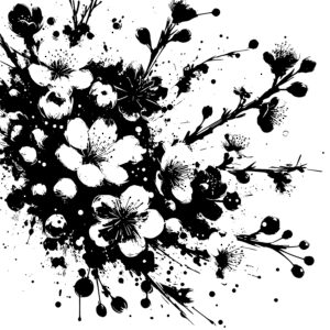 Ink-splashed Petals