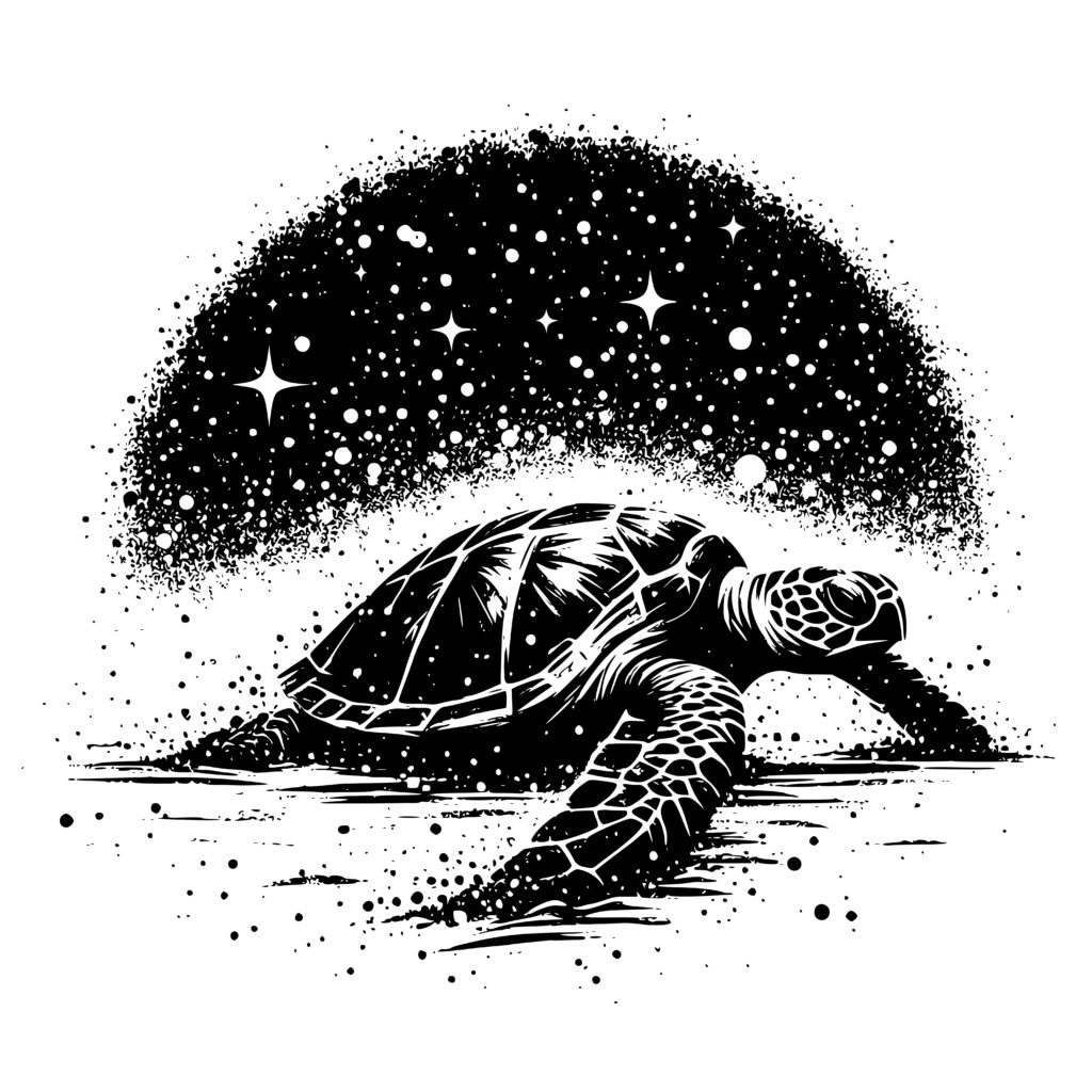 Stellar Turtle Journey SVG - Compatible with Cricut & Glowforge