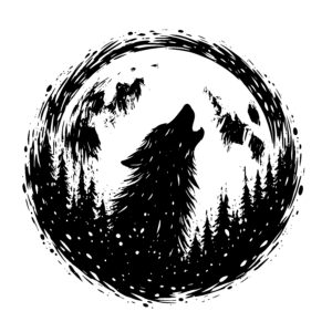 Howling Wolf Abstract