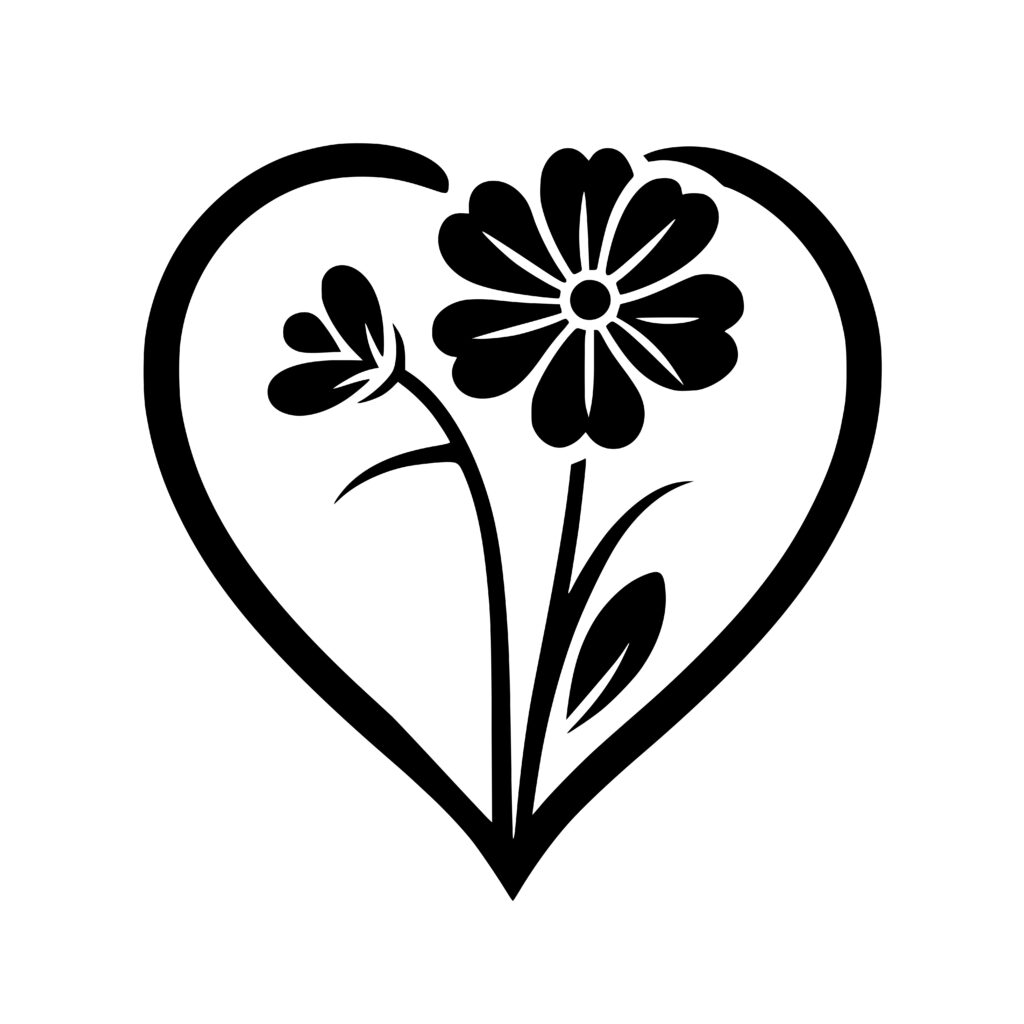 Flower Heart SVG – Floral Design for Cricut & Laser Machines