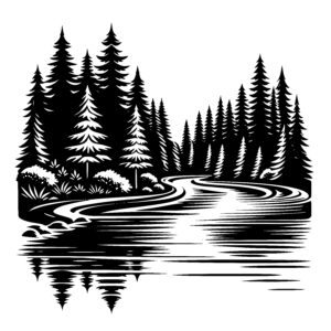Pine Reflections Stream