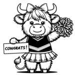 Cheerleader Cow Celebration