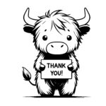 Thankful Highland Cow