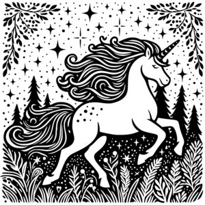 Starry Forest Unicorn