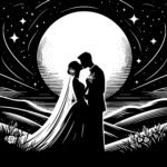 Starry Wedding Kiss