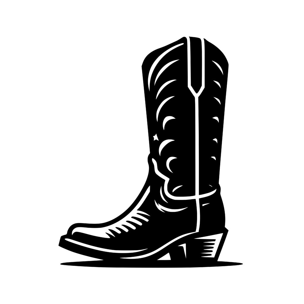 Western Boot SVG Design for Cricut and Laser Machines