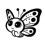 Dotty Winged Butterfly