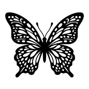 Patterned Winged Butterfly