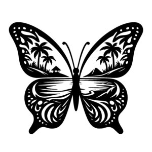 Tropical Winged Butterfly