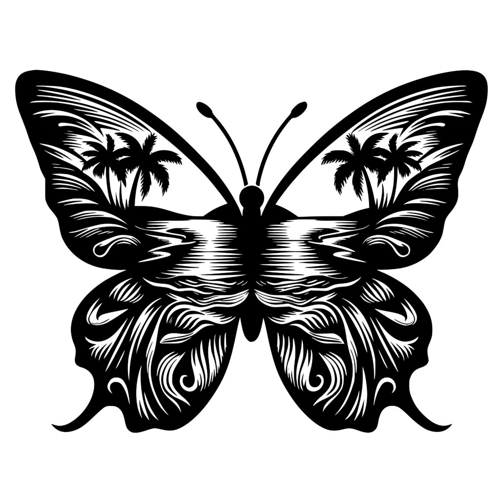 palm-paradise-butterfly-design-for-cricut-silhouette-laser-machines