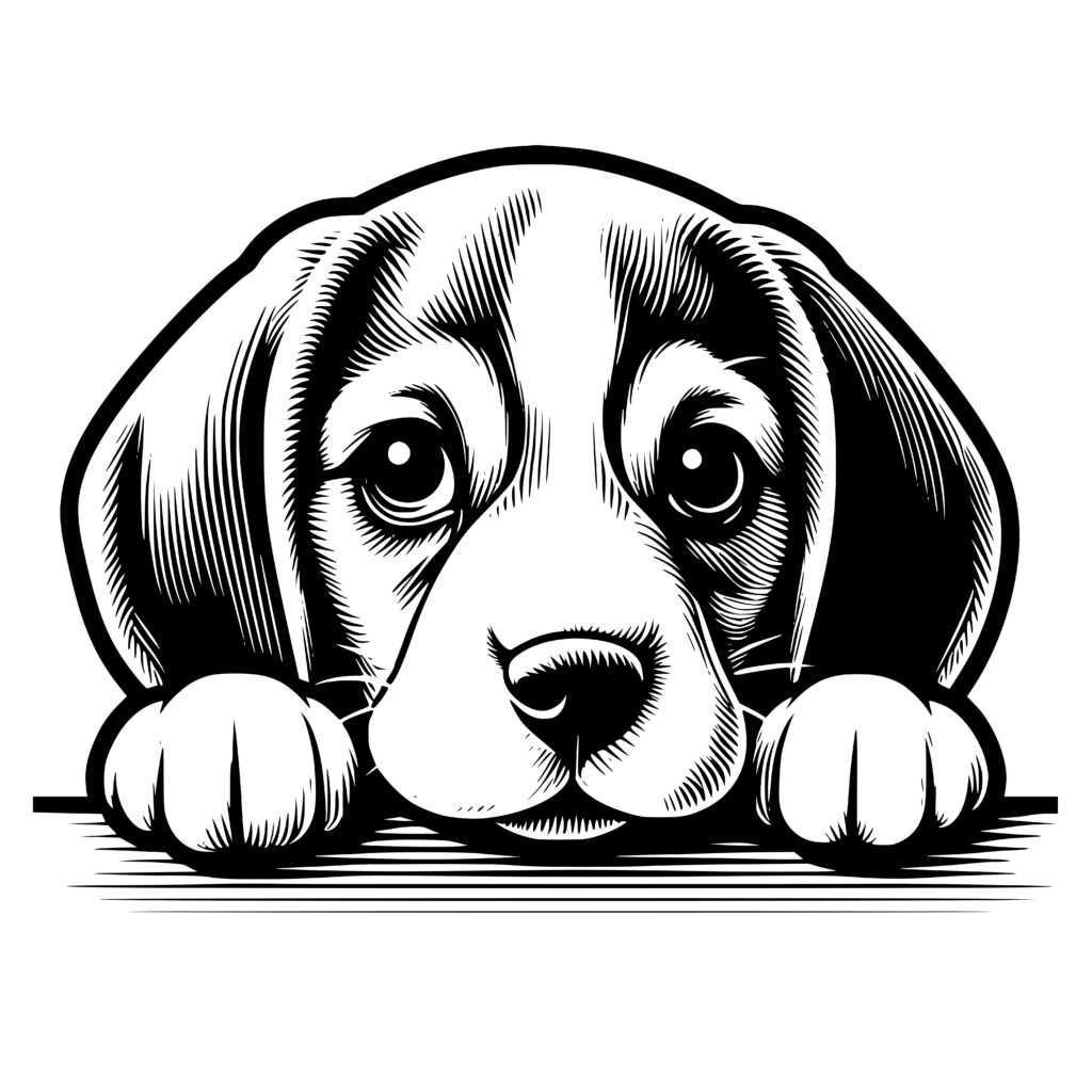 Dreamy Beagle Design: SVG, PNG, DXF for Cricut & More