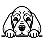Thoughtful Bloodhound Pause