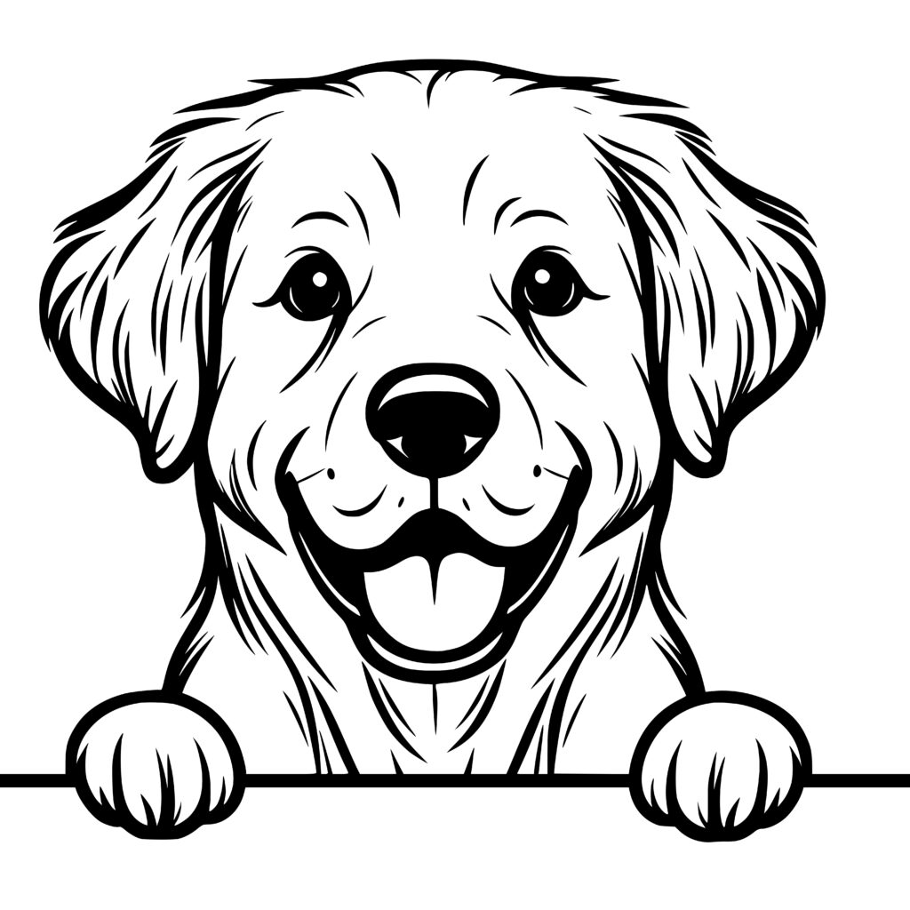 Peekaboo Chesapeake Bay Retriever SVG Design for Cricut & More