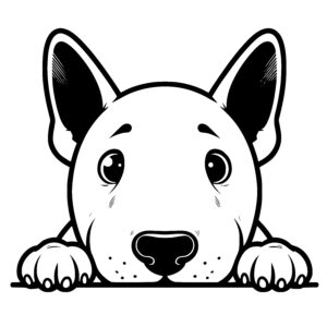 Watchful Bull Terrier