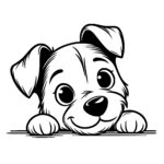 Russell Terrier Peekaboo
