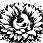 Sunflower Rabbit Bed
