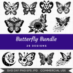 Butterfly Bundle – 26 Instant Download Svg Images