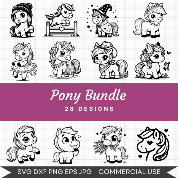 Pony Bundle – 28 Designs