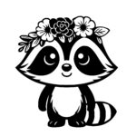 Blossom Crown Raccoon