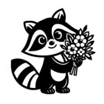 Raccoon’s Blossom Surprise