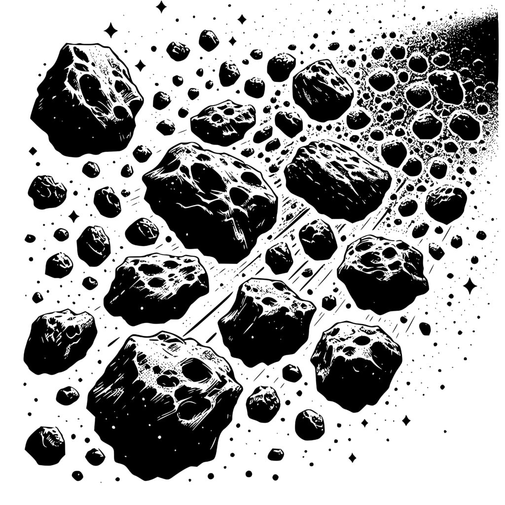 Asteroid Field Secrets SVG Design for Cricut, Silhouette, Laser Machines