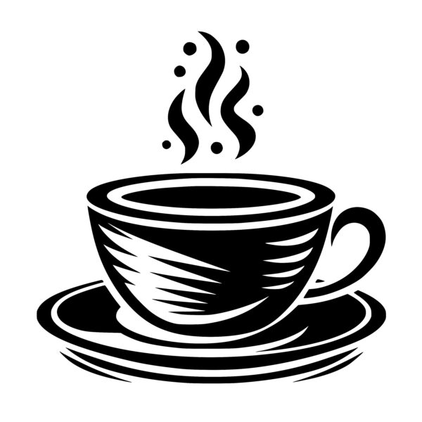 Morning Coffee Steam Graphic - SVG, PNG, DXF for Cricut