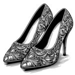 Sparkly Pattern Heels