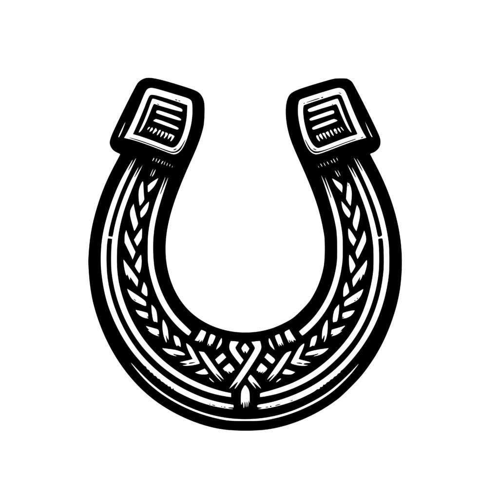 Instant Download Lucky Horseshoe Design for Cricut, Silhouette, Laser