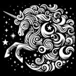 Moonlit Starry Unicorn