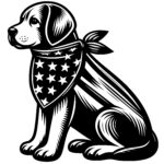 Patriotic Scarf Pup