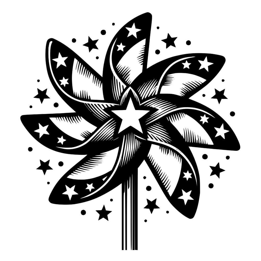 Patriotic Pinwheel Flower SVG For Cricut Silhouette Laser Machines patriotic-pinwheel-flower-svg-for-cricut-silhouette-laser-machines