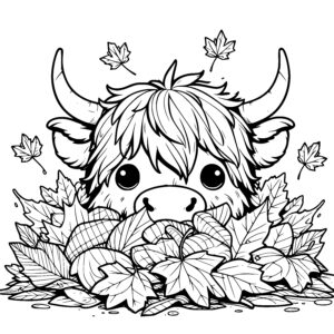 Autumn Hideaway Cow