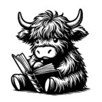 Bookish Highland Cow