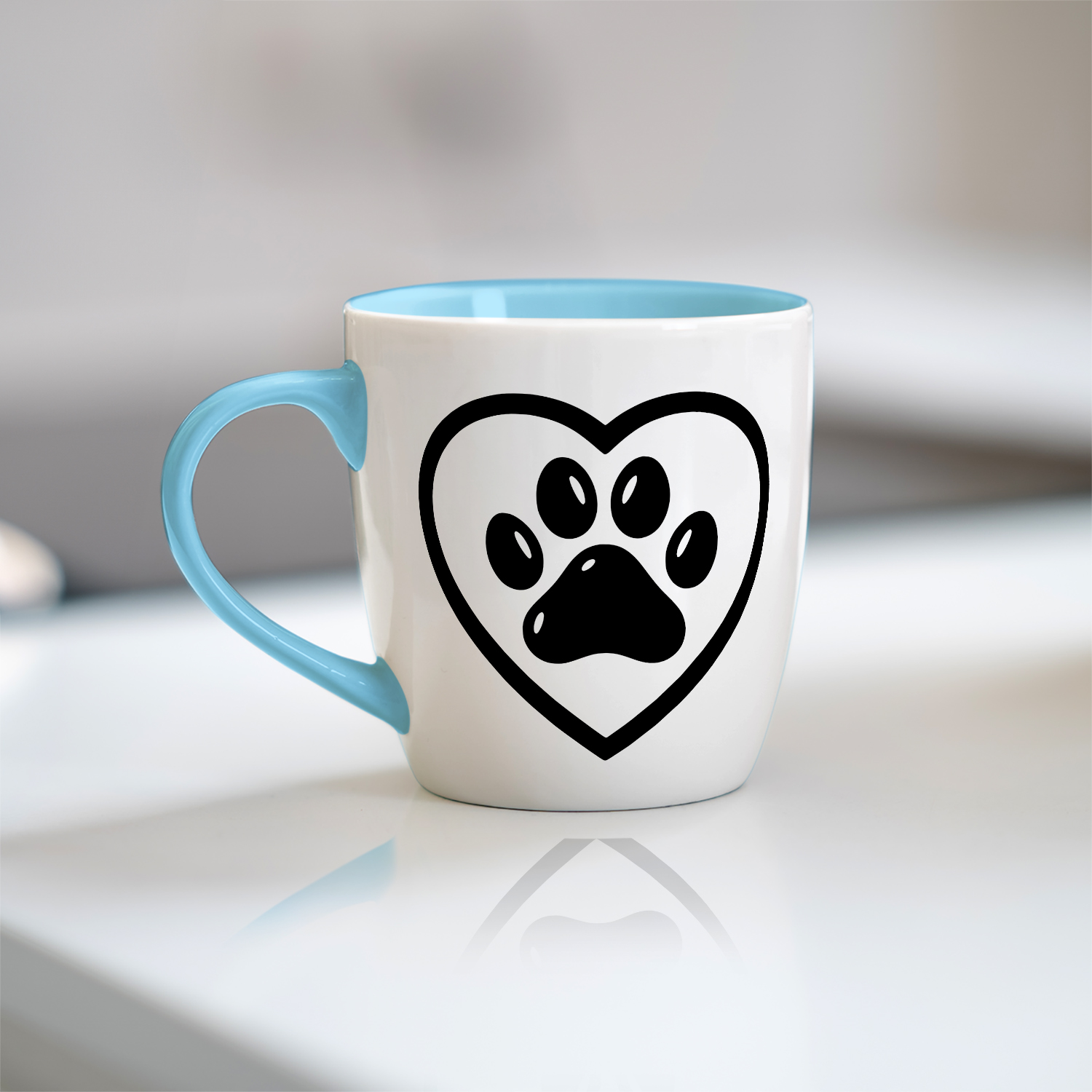 Animal Love Paw Print Design - SVG, PNG, DXF Files