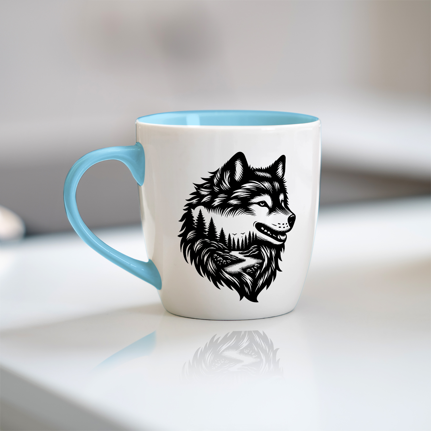 Wilderness Wolf SVG & PNG Design for Cricut and Glowforge