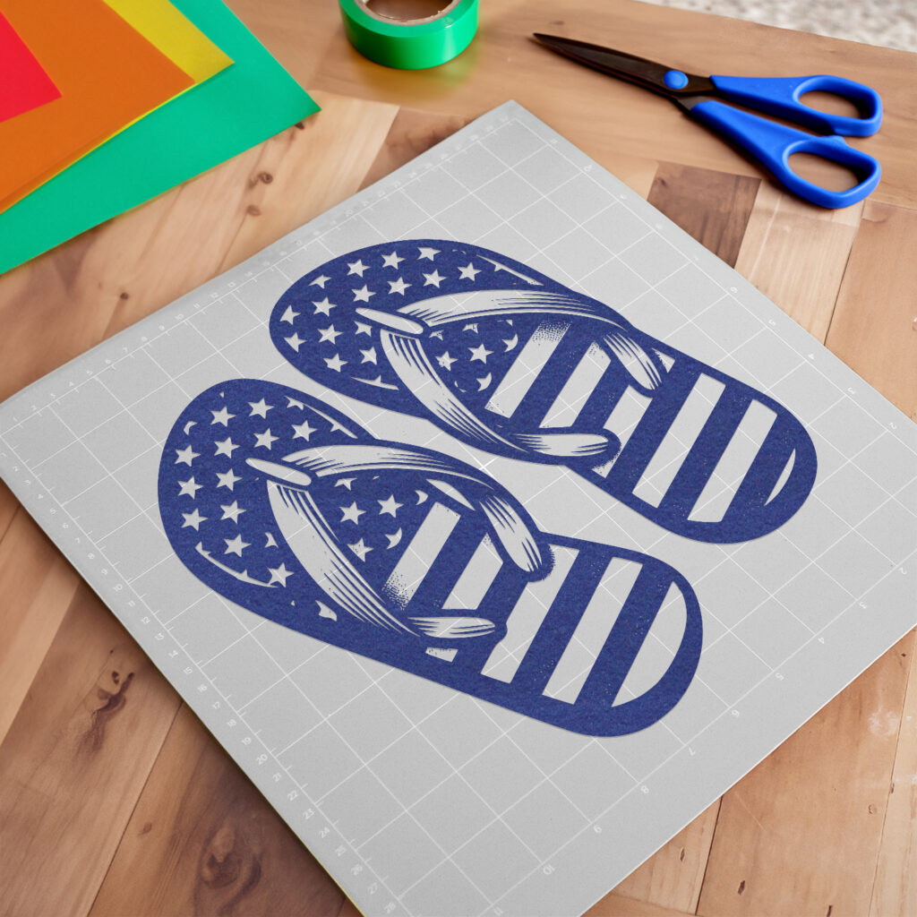 Patriotic Flip-flops – Creative Meadow