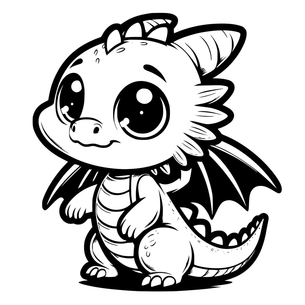 Charming Dragon Buddy SVG for Cricut, Silhouette, Laser Machines