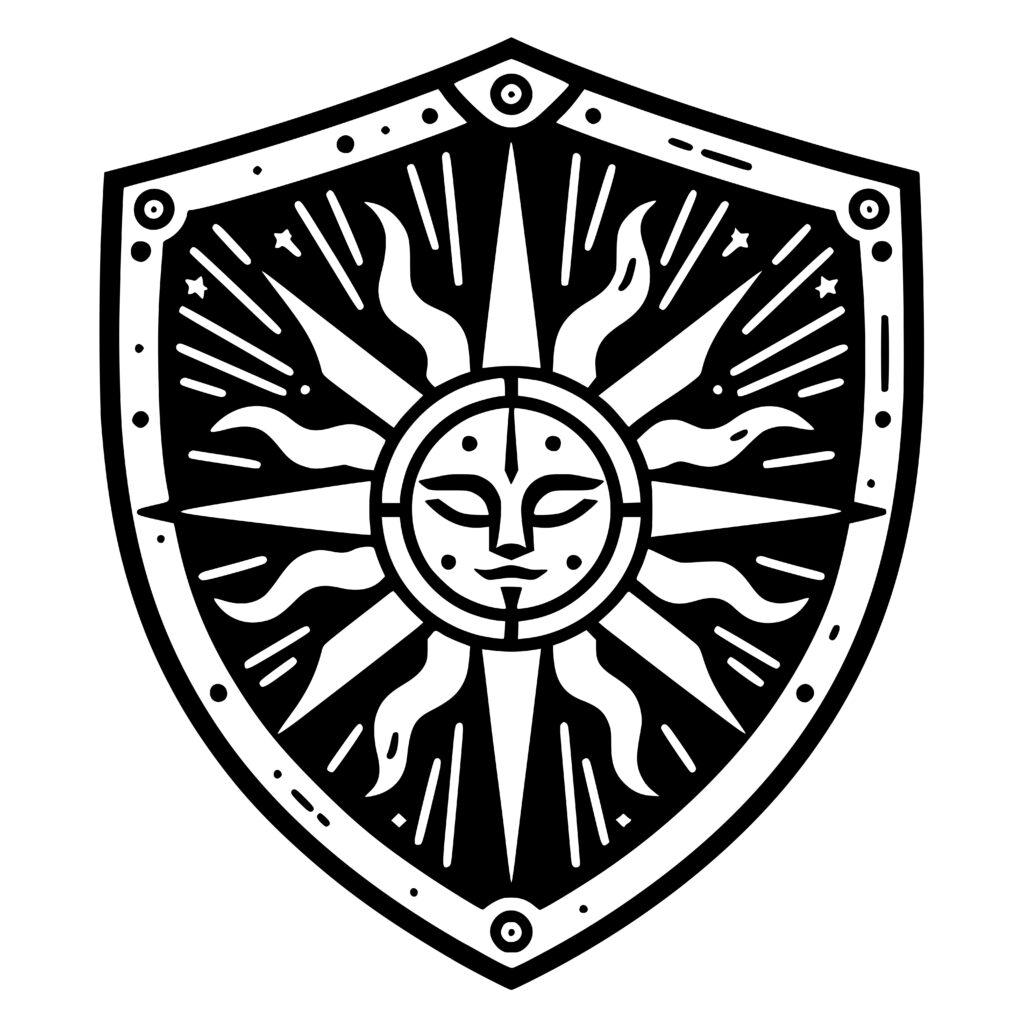 Sun Shield Design | SVG, PNG, DXF Files for Cricut & Laser