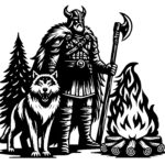 Viking and Forest Wolf