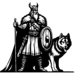 Viking and Wolf Protector