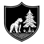 Bear and Pine Shield