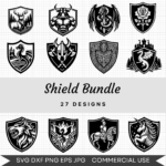 Shield Bundle – 27 Instant Download Svg Images