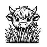 Grassy Gaze Moo