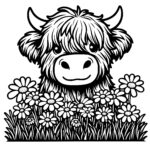 Daisy Fringe Highland Cow